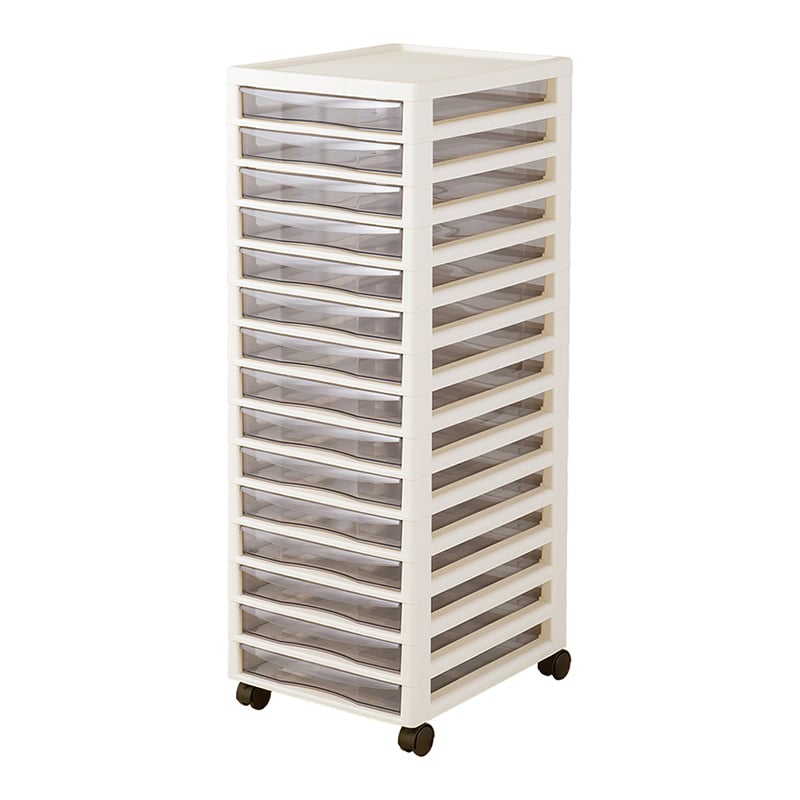 >JEJアステージ ラック アプロス B4 浅15段 アイボリー 1個(ご注文単位2個)【直送品】