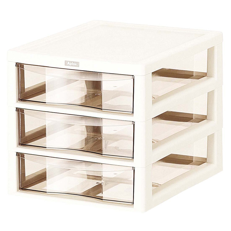 JEJアステージ アプロス　深型　3段　アイボリー　155038   1個（ご注文単位6個）【直送品】