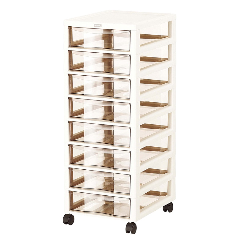 JEJアステージ アプロス 深型 8段 ダークブラウン 155557 1個(ご注文単位2個)【直送品】