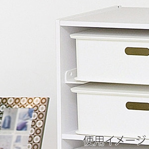 JEJアステージ カラーボックス用シキレール ワイド ホワイト 1個(ご注文単位12個)【直送品】