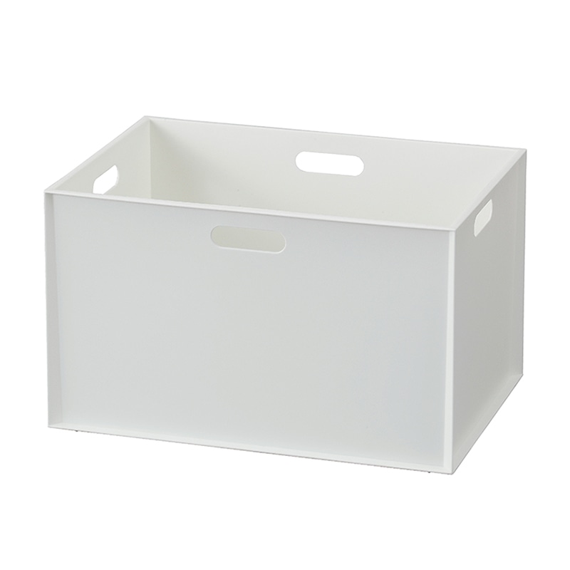 JEJアステージ 収納ケース　カロキューブ レギュラー ホワイト 1個（ご注文単位9個）【直送品】