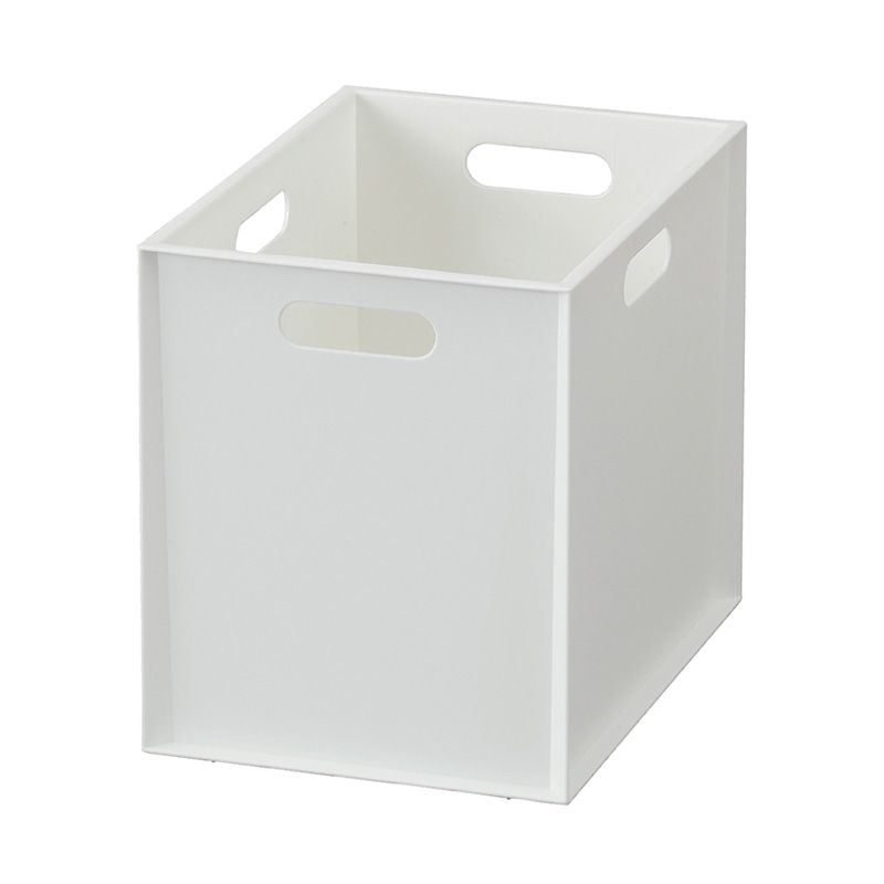 JEJアステージ 収納ケース　カロキューブ 縦型 ホワイト 1個（ご注文単位12個）【直送品】