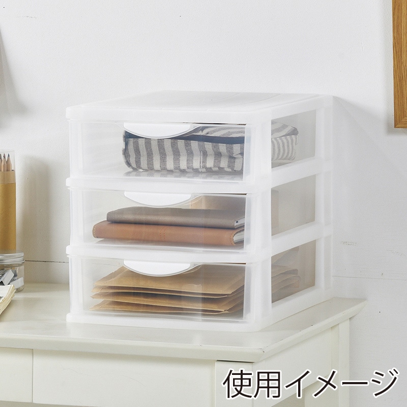 JEJアステージ チェスト　フロンテミニ A4　浅3段 ナチュラル 1個（ご注文単位8個）【直送品】