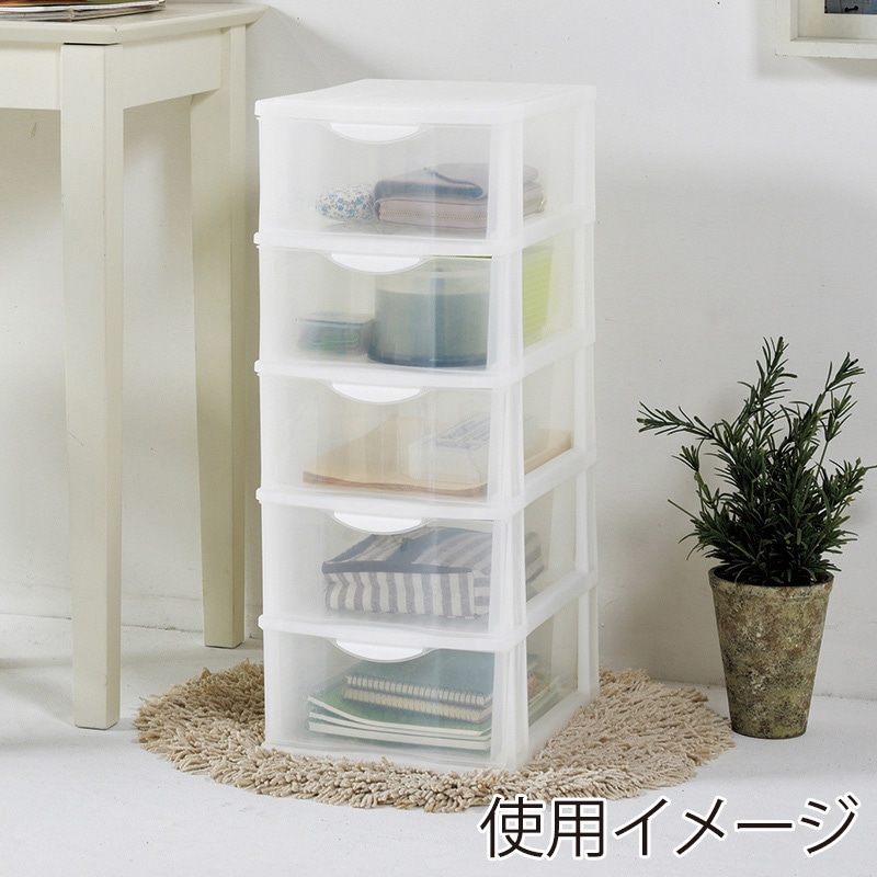 JEJアステージ チェスト フロンテミニ A4 深5段 ナチュラル 1個(ご注文単位4個)【直送品】