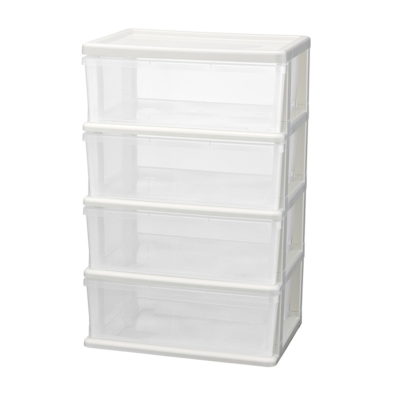 JEJアステージ シーズワイドチェスト 4段 ホワイト 1個（ご注文単位2個）【直送品】