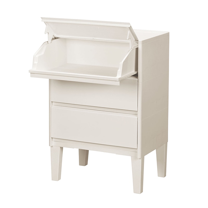 JEJアステージ モストロオープンレッグチェスト 3段 ホワイト 1個(ご注文単位1個)【直送品】