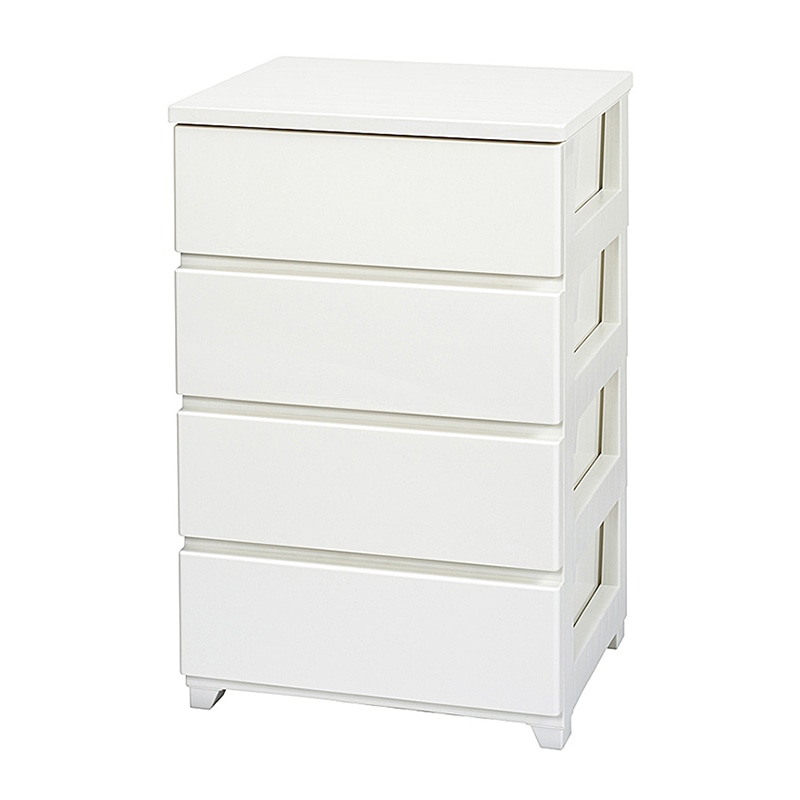 JEJアステージ カラースタイルチェスト 4段 ホワイト 1個（ご注文単位1個）【直送品】