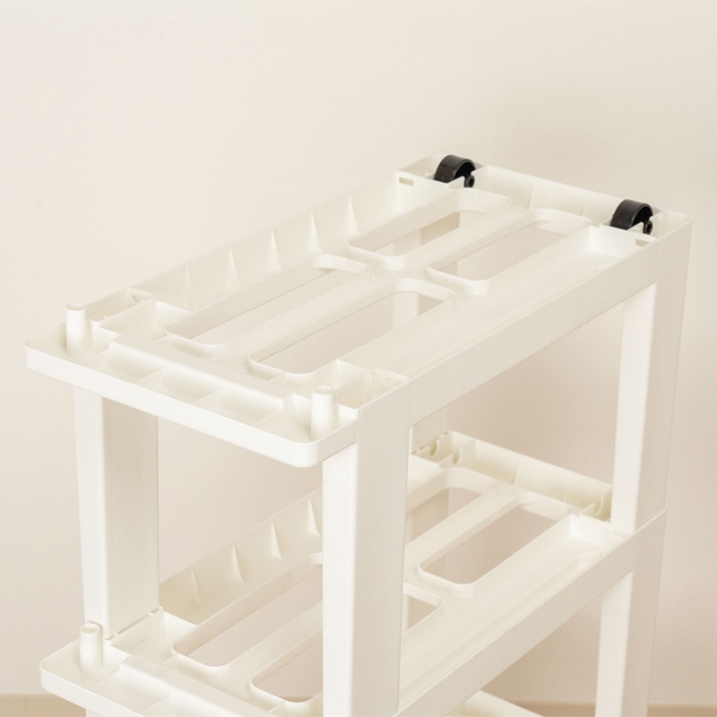 JEJアステージ ピット　スリムストッカー 3段 ホワイト 1個（ご注文単位4個）【直送品】