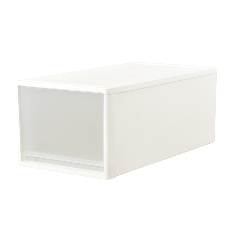 JEJアステージ 収納ケース　ストラ　押し入れ用 74-L ホワイト 1個（ご注文単位3個）【直送品】