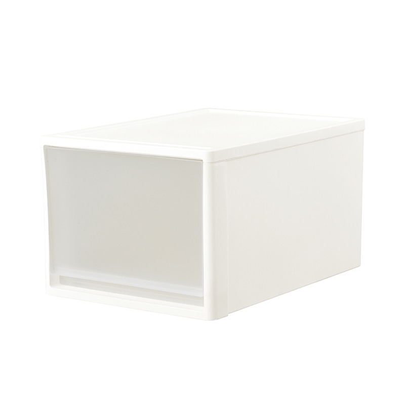 JEJアステージ 収納ケース　ストラ　クローゼット用 53-L ホワイト 1個（ご注文単位4個）【直送品】