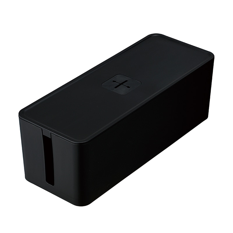 JEJアステージ ケーブルボックス  ブラック 1個（ご注文単位6個）【直送品】