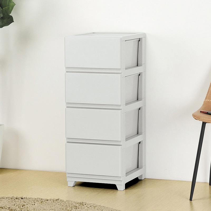 JEJアステージ チェスト　デコニーシーヴォ 4段 ライトグレー 1個（ご注文単位3個）【直送品】