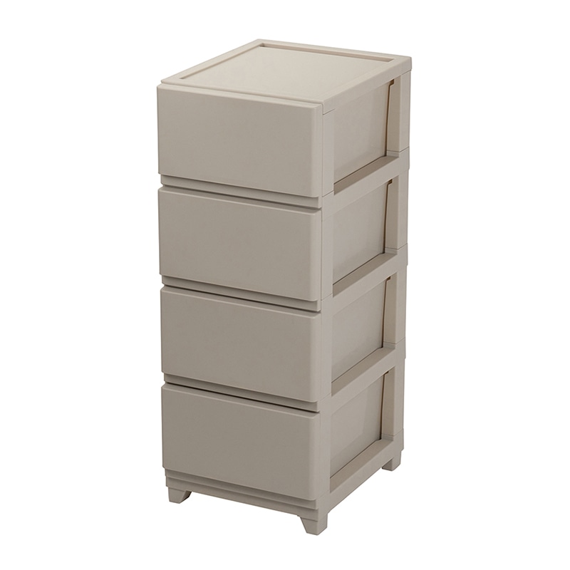 JEJアステージ チェスト　デコニーシーヴォ 4段 グレージュ 1個（ご注文単位3個）【直送品】