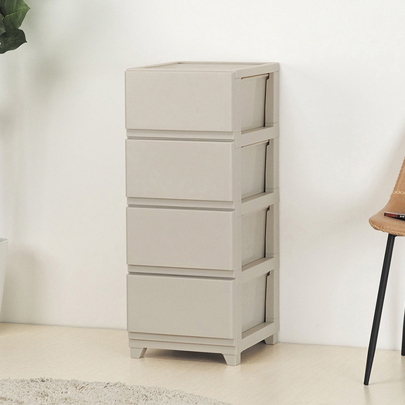 JEJアステージ チェスト デコニーシーヴォ 4段 グレージュ 1個(ご注文単位3個)【直送品】