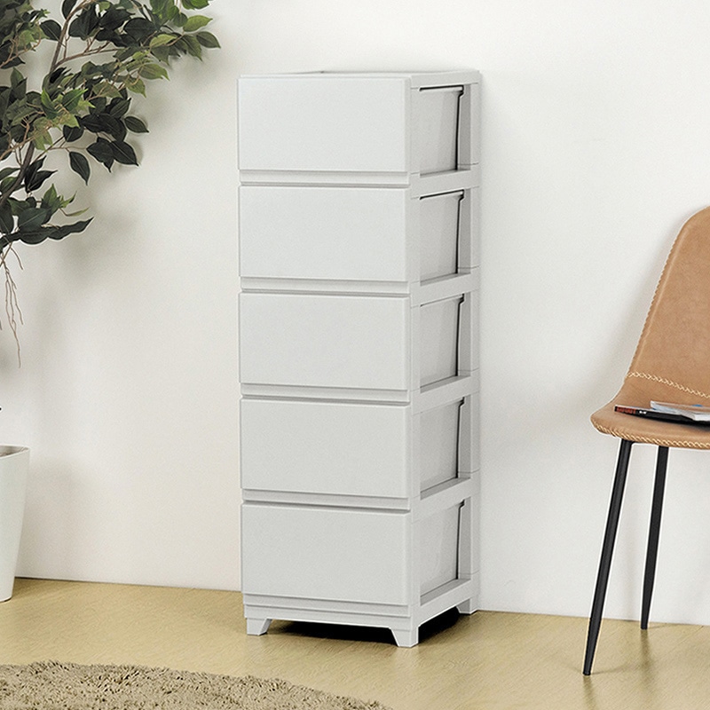 JEJアステージ チェスト　デコニーシーヴォ 5段 ライトグレー 1個（ご注文単位3個）【直送品】