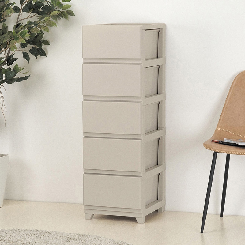 JEJアステージ チェスト デコニーシーヴォ 5段 グレージュ 1個(ご注文単位3個)【直送品】