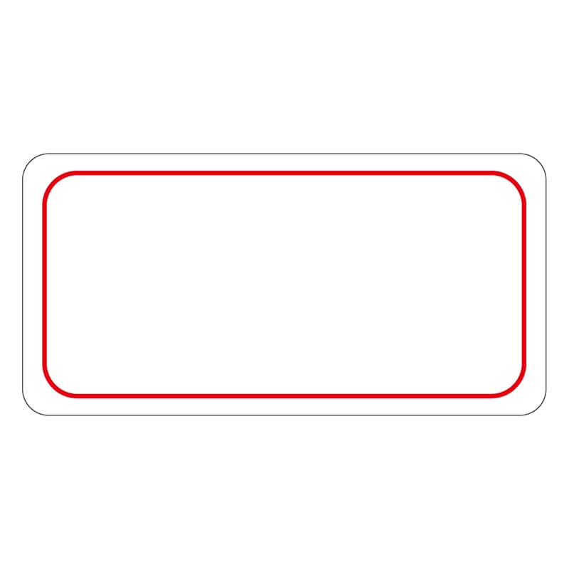 カミイソ産商 エースラベル 赤枠のみ A-0723 1000枚/袋（ご注文単位1袋）【直送品】