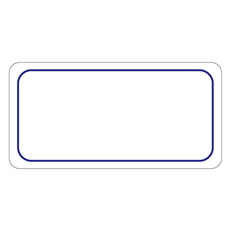 カミイソ産商 エースラベル 青枠のみ A-0724 1000枚/袋（ご注文単位1袋）【直送品】