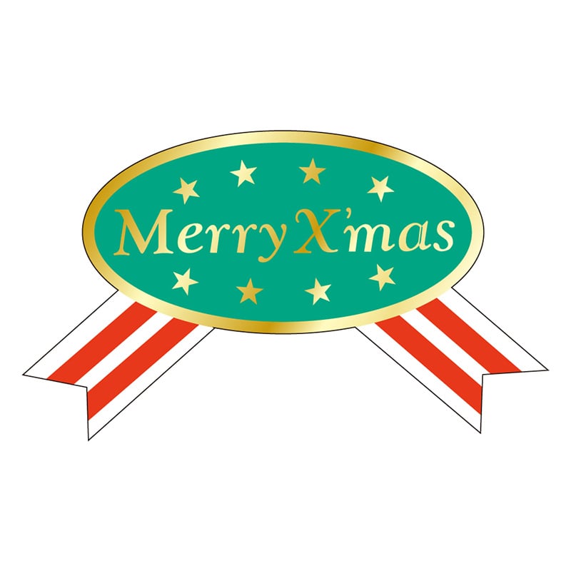 カミイソ産商 エースラベル Merry X'mas C-0148 500枚/袋(ご注文単位1袋)【直送品】