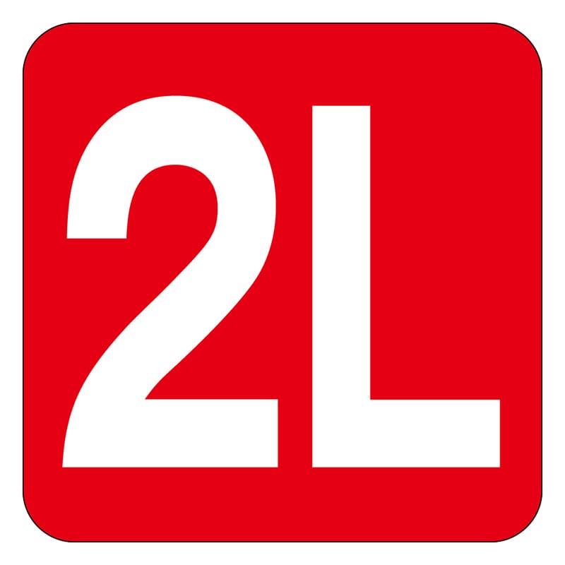 カミイソ産商 エースラベル 2L H-0327 500枚/袋（ご注文単位1袋）【直送品】