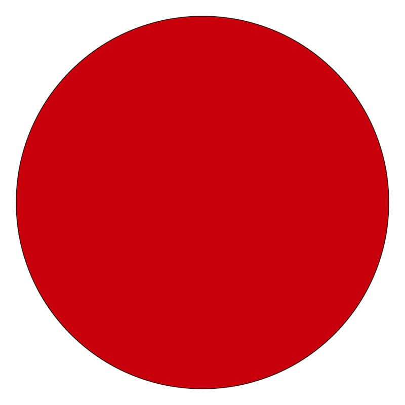 カミイソ産商 エースラベル 丸 赤 J-1812 5000枚/袋（ご注文単位1袋）【直送品】