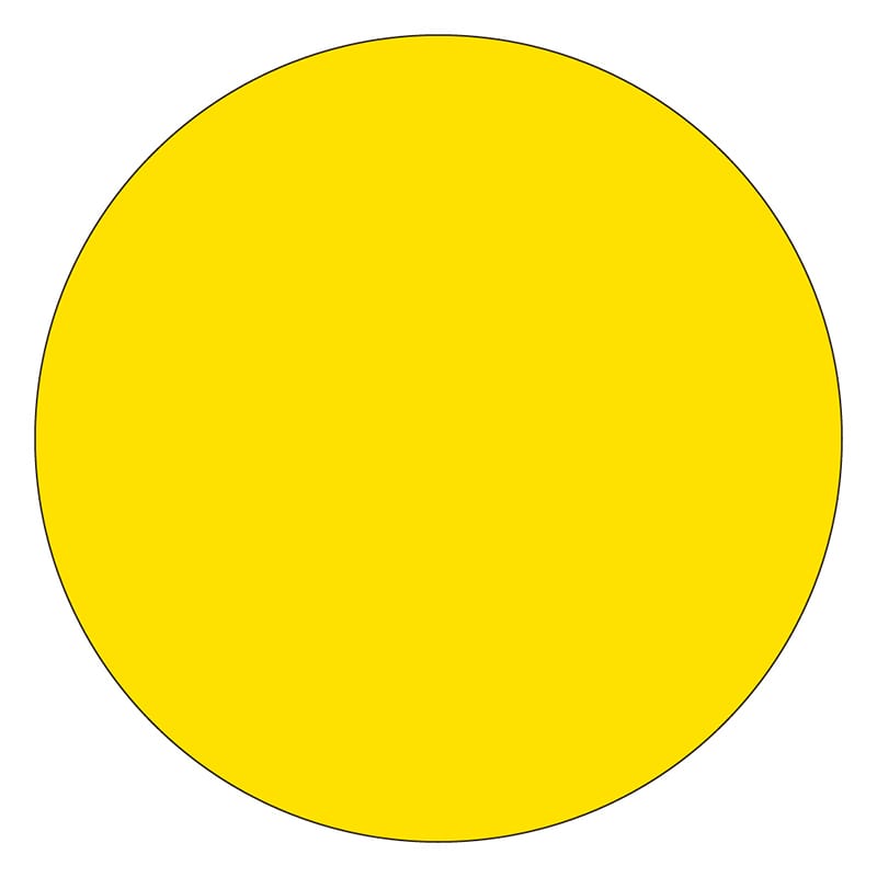 カミイソ産商 エースラベル 丸 黄 J-1815 5000枚/袋（ご注文単位1袋）【直送品】