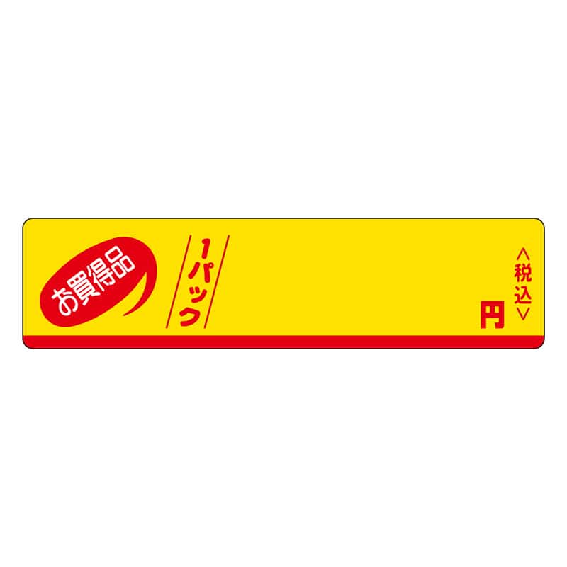 カミイソ産商 エースラベル お買得品 1パック 円税込 P-0100 500枚/袋（ご注文単位1袋）【直送品】