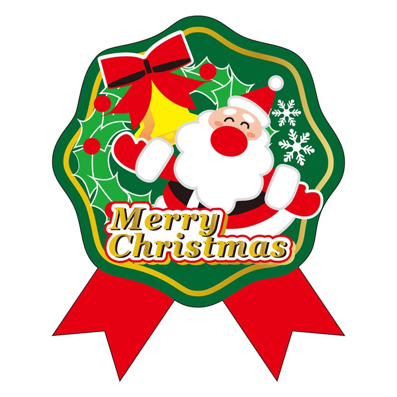 カミイソ産商 エースラベル MERRY CHRISTMAS C-0440 300枚/袋（ご注文単位1袋）【直送品】