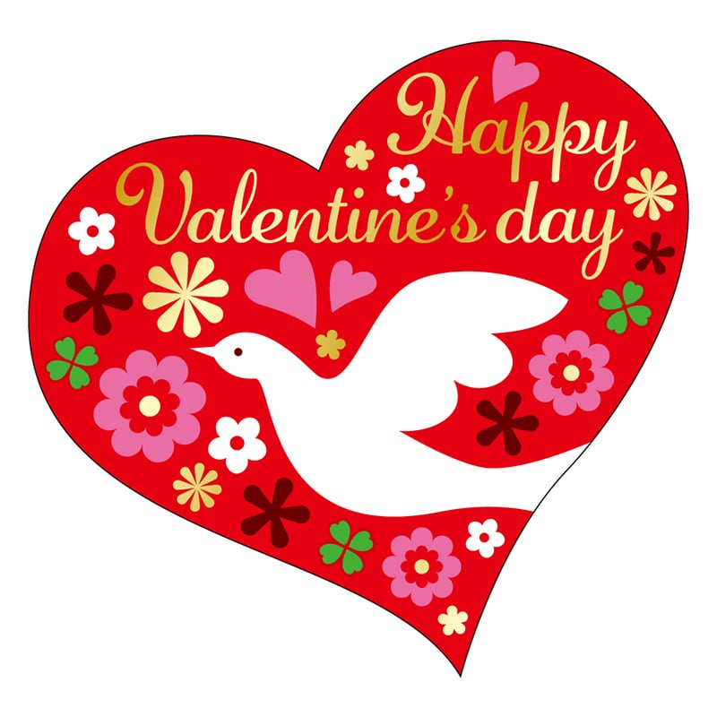 カミイソ産商 エースラベル HAPPY VALENTINE C-0512 300枚/袋(ご注文単位1袋)【直送品】