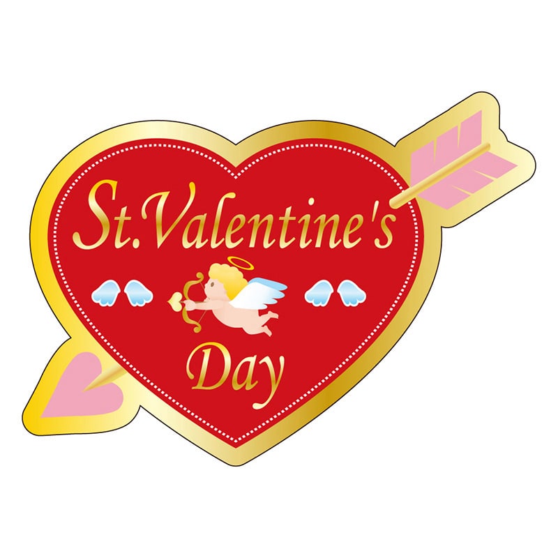 カミイソ産商 エースラベル ST バレンタイン 矢 C-0513 300枚/袋(ご注文単位1袋)【直送品】