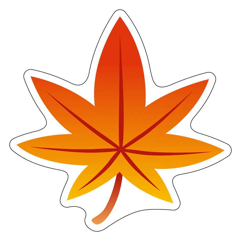 カミイソ産商 エースラベル もみじ S-0543 500枚/袋(ご注文単位1袋)【直送品】