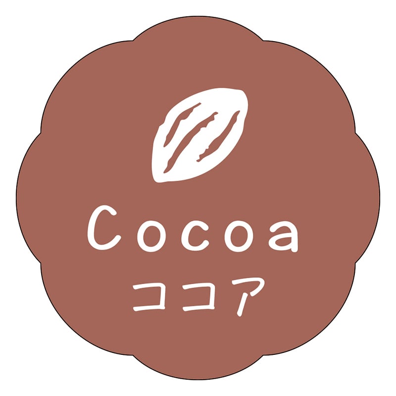 カミイソ産商 エースラベル ココア J-0624 150枚/袋(ご注文単位1袋)【直送品】