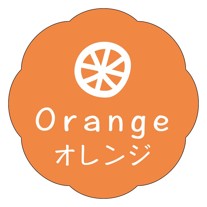 カミイソ産商 エースラベル オレンジ J-0628 150枚/袋(ご注文単位1袋)【直送品】