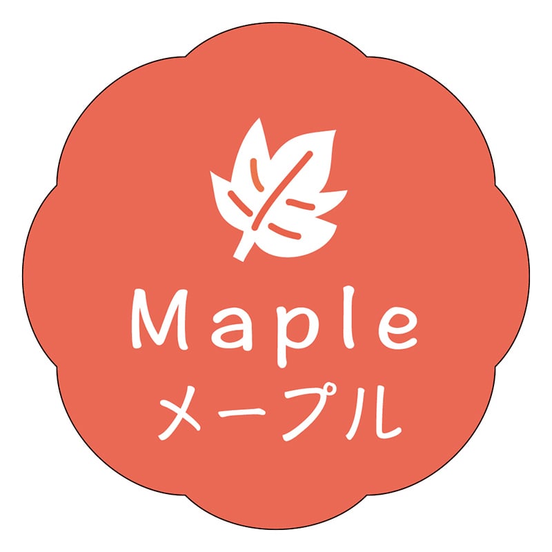 カミイソ産商 エースラベル メープル J-0642 150枚/袋(ご注文単位1袋)【直送品】