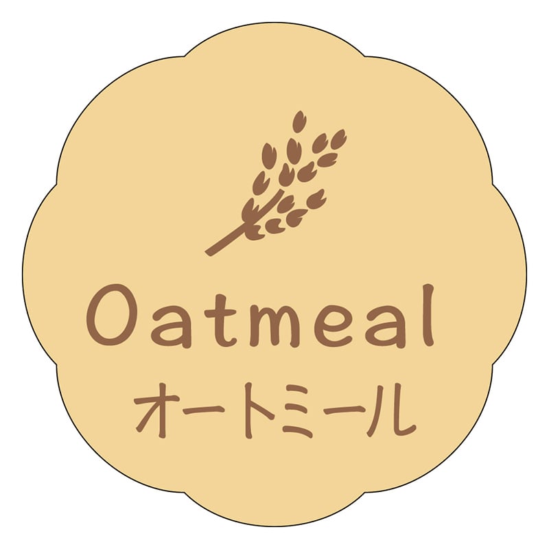 カミイソ産商 エースラベル オートミール J-0655 150枚/袋(ご注文単位1袋)【直送品】