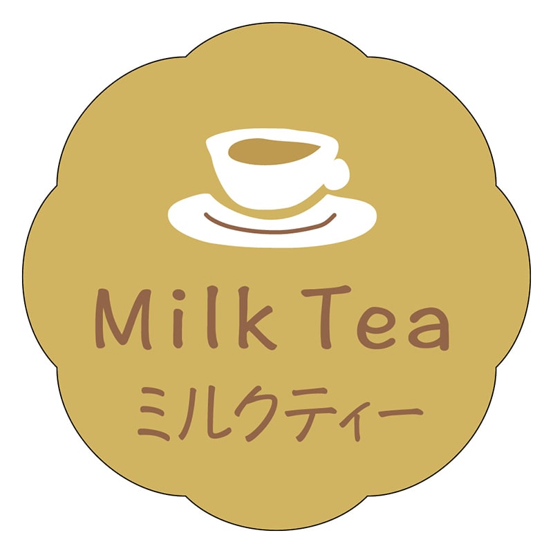 カミイソ産商 エースラベル ミルクティー J-0662 150枚/袋(ご注文単位1袋)【直送品】