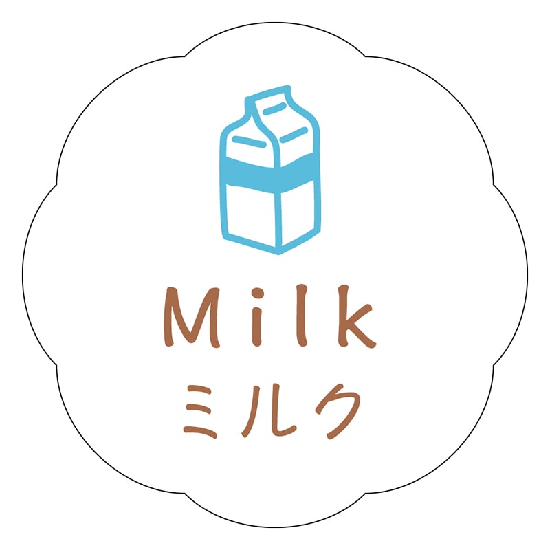 カミイソ産商 エースラベル ミルク J-0668 150枚/袋(ご注文単位1袋)【直送品】