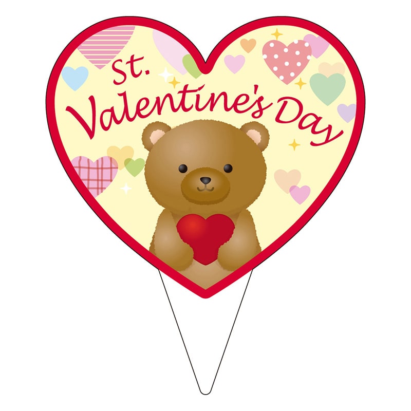 カミイソ産商 ピック St Valentine's Day D-0536 200枚/袋(ご注文単位1袋)【直送品】