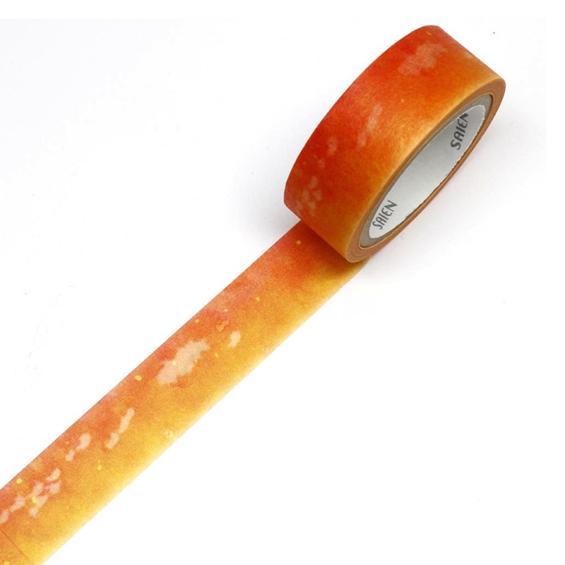 カミイソ産商 SAIEN マスキングテープ 田村美紀 ちぎり絵 5柄セット しぜん UR-2011 1巻(ご注文単位1巻)【直送品】