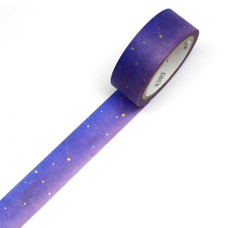 カミイソ産商 SAIEN マスキングテープ 田村美紀 ちぎり絵 5柄セット しぜん UR-2011 1巻(ご注文単位1巻)【直送品】