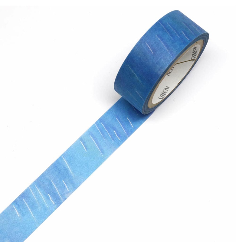 カミイソ産商 SAIEN マスキングテープ 田村美紀 ちぎり絵 5柄セット しぜん UR-2011 1巻(ご注文単位1巻)【直送品】