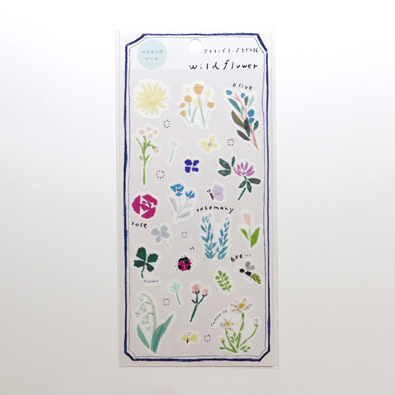 カミイソ産商 SAIEN　マスキングシール　田村美紀 Wild　flower J-238 1冊（ご注文単位1冊）【直送品】