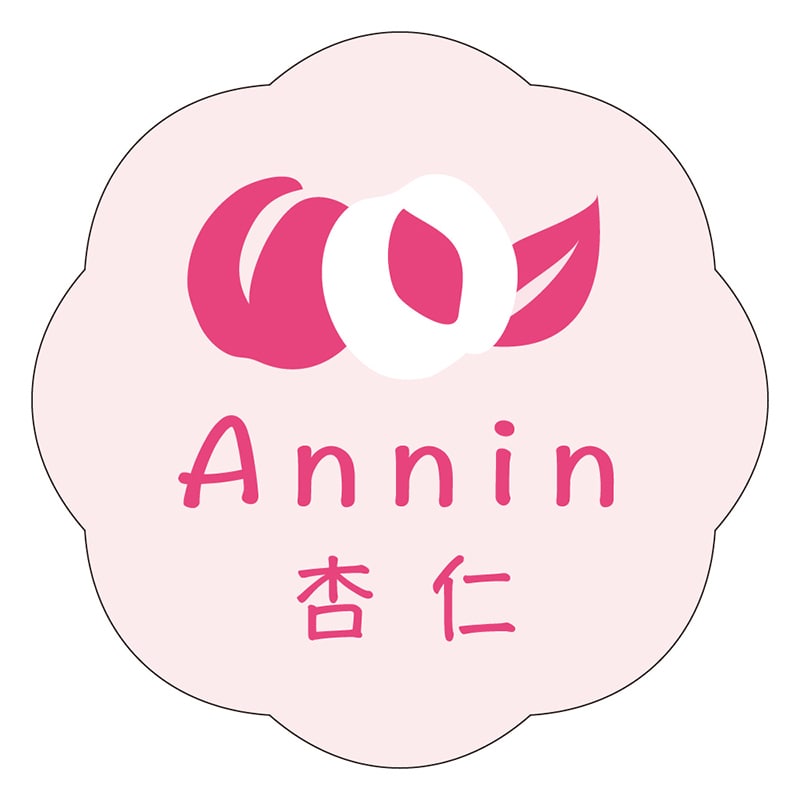 カミイソ産商 エースラベル 杏仁 J-0674 150枚/袋(ご注文単位1袋)【直送品】