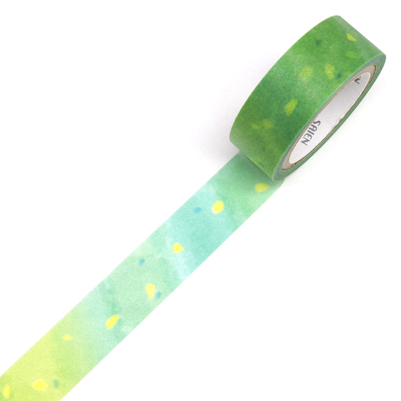 カミイソ SAIEN　マスキングテープ　田村美紀　ちぎり絵 6色セット　うつろい UR-2022 1巻（ご注文単位1巻）【直送品】