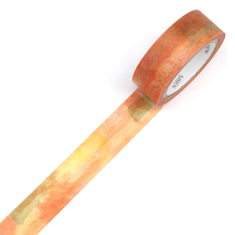 カミイソ SAIEN　マスキングテープ　田村美紀　ちぎり絵 6色セット　うつろい UR-2022 1巻（ご注文単位1巻）【直送品】