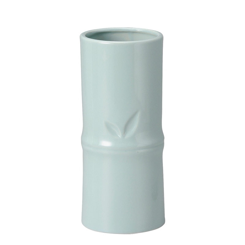 ケー・イー・アイ フラワーベース 竹風花瓶 M 青磁 019-B-LG 1本(ご注文単位1本)【直送品】