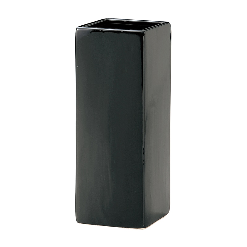 ケー・イー・アイ フラワーベース BLACK&WHITE ブラック 002-B-BK 1本(ご注文単位1本)【直送品】