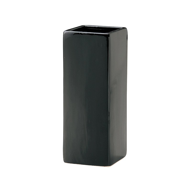 ケー・イー・アイ フラワーベース BLACK&WHITE ブラック 002-C-BK 1本(ご注文単位1本)【直送品】