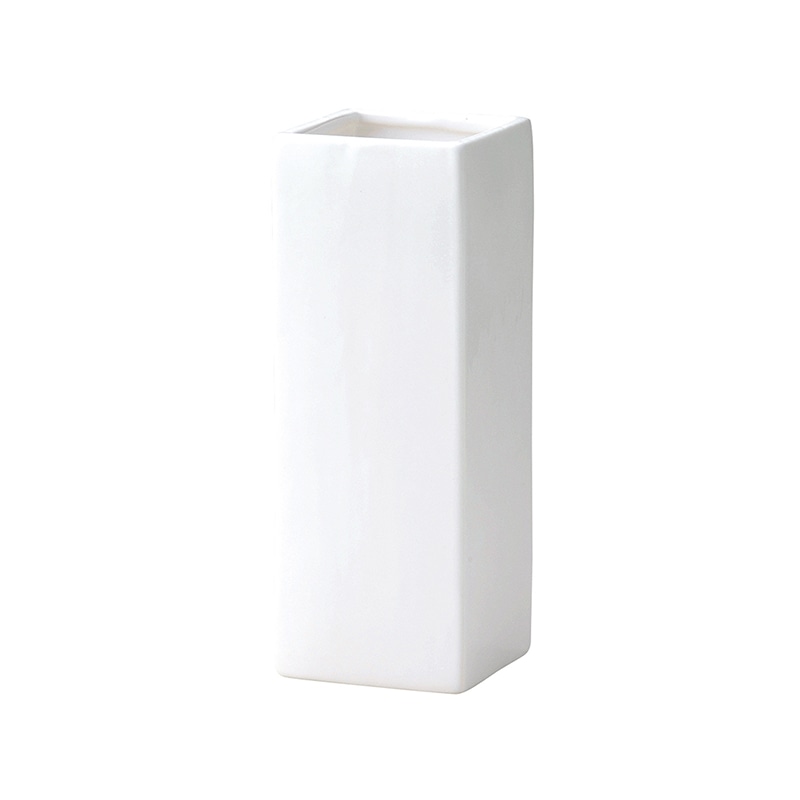 ケー・イー・アイ フラワーベース BLACK&WHITE ホワイト 002-C-W 1本(ご注文単位1本)【直送品】