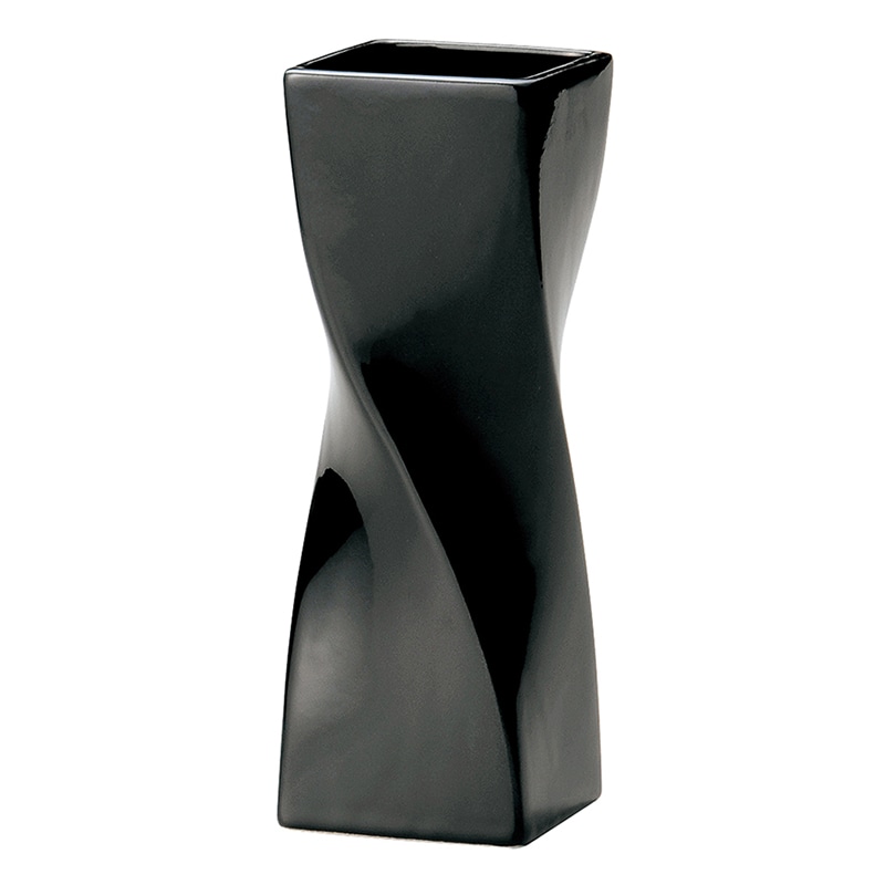 ケー・イー・アイ フラワーベース BLACK&WHITE ブラック 004-A-BK 1個(ご注文単位1個)【直送品】